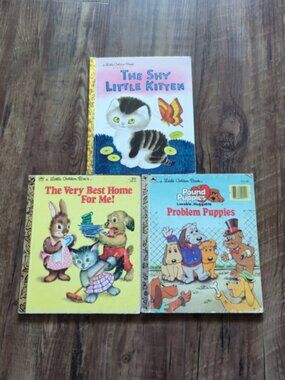 Lot of 3 Vintage Little Golden Books